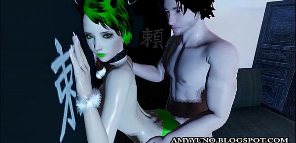  Green Scene Virtual Girl Sex With BF In Online Adult World!